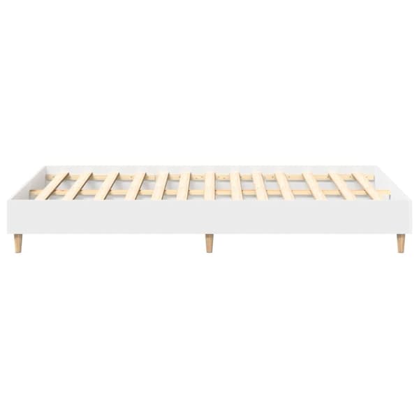 vidaXL Sengeramme uten madrass hvit 140x190 cm konstruert tre