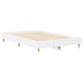 Miniatyrbilde 8 av 11: vidaXL Sengeramme uten madrass hvit 140x190 cm konstruert tre