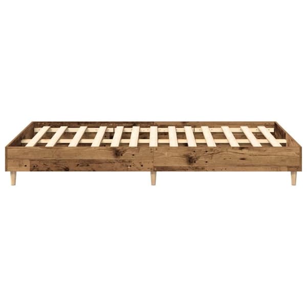 vidaXL Sengeramme uten madrass gammelt tre 140x190 cm konstruert tre