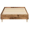 Miniatyrbilde 6 av 11: vidaXL Sengeramme uten madrass gammelt tre 90x200 cm konstruert tre