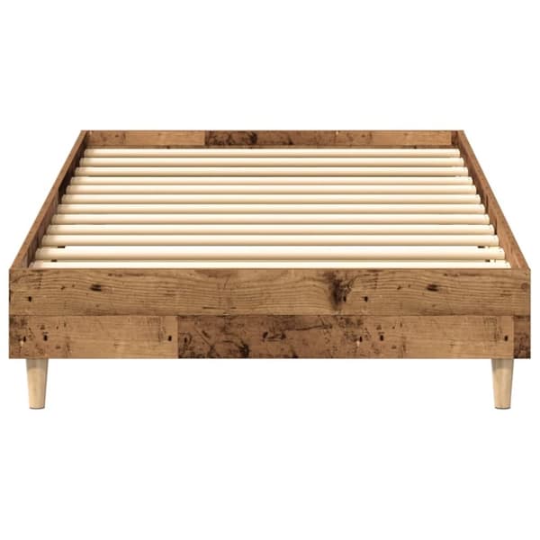 vidaXL Sengeramme uten madrass gammelt tre 90x200 cm konstruert tre