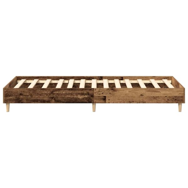 vidaXL Sengeramme uten madrass gammelt tre 90x200 cm konstruert tre