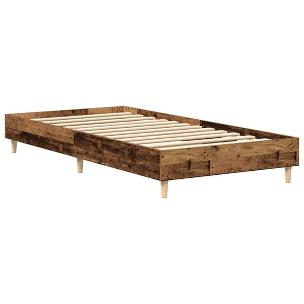 vidaXL Sengeramme uten madrass gammelt tre 90x200 cm konstruert tre