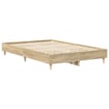 Miniatyrbilde 8 av 11: vidaXL Sengeramme uten madrass sonoma eik 140x190 cm konstruert tre