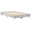 Miniatyrbilde 5 av 11: vidaXL Sengeramme uten madrass betonggrå 135x190 cm konstruert tre