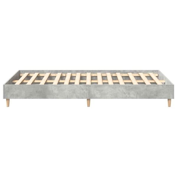 vidaXL Sengeramme uten madrass betonggrå 135x190 cm konstruert tre