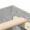 Miniatyrbilde 9 av 11: vidaXL Sengeramme uten madrass betonggrå 135x190 cm konstruert tre