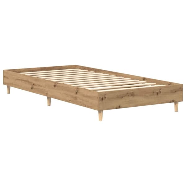 vidaXL Sängynrunko Ei Patjaa Artisan Oak 75x190 cm Engineered Wood