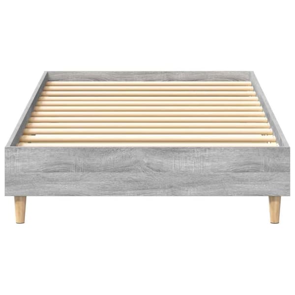 vidaXL sengestel uden madras 90x190 cm konstrueret træ grå sonoma-eg