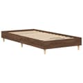 Pikkukuva 5 / 11: vidaXL Sängynrunko Ei Patjaa Ruskea Tammi 90x190 cm Engineered Wood