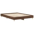 Pikkukuva 8 / 11: vidaXL Sängynrunko Ei Patjaa Ruskea Tammi 90x190 cm Engineered Wood