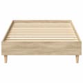 Miniatyrbilde 6 av 11: vidaXL Sengeramme uten madrass sonoma eik 90x190 cm konstruert tre