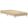 Miniatyrbilde 8 av 11: vidaXL Sengeramme uten madrass sonoma eik 90x190 cm konstruert tre