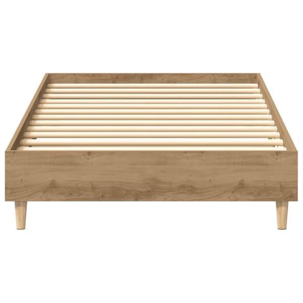 vidaXL Sengeramme uten madrass artisan eik 90x190 cm konstruert tre