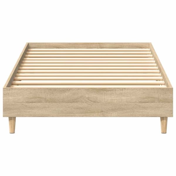 vidaXL Sengeramme uten madrass sonoma eik 75x190 cm konstruert tre
