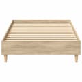 Miniatyrbilde 6 av 11: vidaXL Sengeramme uten madrass sonoma eik 75x190 cm konstruert tre