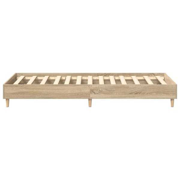 vidaXL Sengeramme uten madrass sonoma eik 75x190 cm konstruert tre