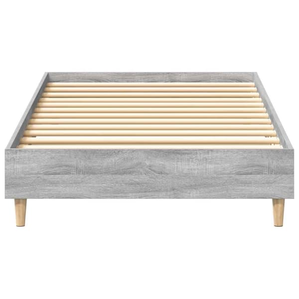 vidaXL Sengeramme uten madrass grå sonoma 75x190 cm konstruert tre
