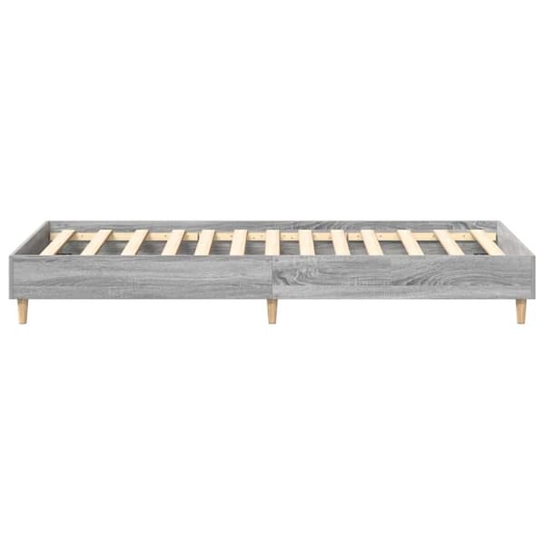 vidaXL Sengeramme uten madrass grå sonoma 75x190 cm konstruert tre