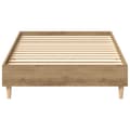 Miniatyrbilde 6 av 11: vidaXL Sengeramme uten madrass artisan eik 75x190 cm konstruert tre