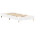 Miniatyrbilde 5 av 11: vidaXL Sengeramme uten madrass hvit 75x190 cm konstruert tre
