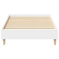 Miniatyrbilde 6 av 11: vidaXL Sengeramme uten madrass hvit 75x190 cm konstruert tre