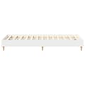 Miniatyrbilde 7 av 11: vidaXL Sengeramme uten madrass hvit 75x190 cm konstruert tre