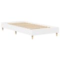 Miniatyrbilde 8 av 11: vidaXL Sengeramme uten madrass hvit 75x190 cm konstruert tre