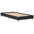 Miniatyrbilde 5 av 11: vidaXL Sengeramme uten madrass svart 75x190 cm konstruert tre