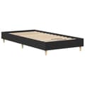 Miniatyrbilde 8 av 11: vidaXL Sengeramme uten madrass svart 75x190 cm konstruert tre