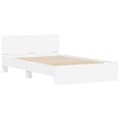 Miniatyrbillede 7 af 11: vidaXL sengeramme med sengegavl og LED-lys 140x190 cm sonoma-eg