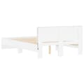 Miniatyrbillede 10 af 11: vidaXL sengeramme med sengegavl og LED-lys 140x190 cm sonoma-eg