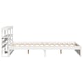 Miniatyrbilde 8 av 11: vidaXL Sengeramme med hodegavl hvit 160x200 cm heltre furu