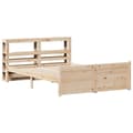 Miniatyrbilde 4 av 11: vidaXL Sengeramme med hodegavl 150x200 cm heltre furu