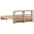 Miniatyrbilde 9 av 11: vidaXL Sengeramme med hodegavl 160x200 cm heltre furu