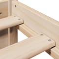 Miniatyrbilde 11 av 11: vidaXL Sengeramme med hodegavl 160x200 cm heltre furu