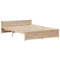 Miniatyrbilde 6 av 11: vidaXL Sengeramme med hodegavl 120x200 cm heltre furu