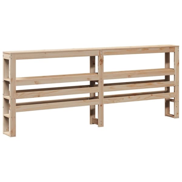 vidaXL Sengeramme med hodegavl 120x200 cm heltre furu