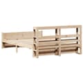 Miniatyrbilde 9 av 11: vidaXL Sengeramme med hodegavl 120x200 cm heltre furu
