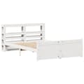 Miniatyrbilde 4 av 11: vidaXL Sengeramme med hodegavl hvit 160x200 cm heltre furu