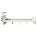 Miniatyrbilde 8 av 11: vidaXL Sengeramme med hodegavl hvit 160x200 cm heltre furu