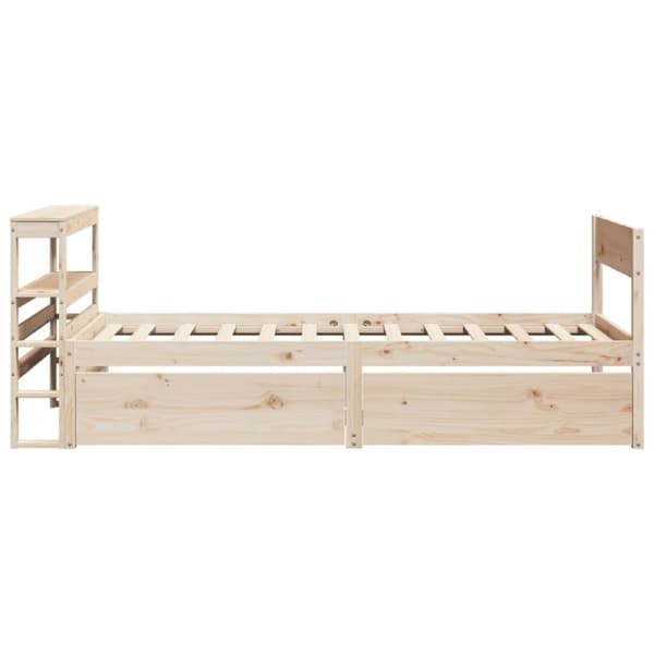 vidaXL Sengeramme uten madrass 100x200 cm heltre furu