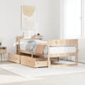 Miniatyrbilde 2 av 11: vidaXL Sengeramme uten madrass 100x200 cm heltre furu