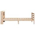Miniatyrbilde 8 av 11: vidaXL Sengeramme med hodegavl 75x190 cm heltre furu