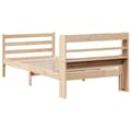 Miniatyrbilde 9 av 11: vidaXL Sengeramme med hodegavl 75x190 cm heltre furu
