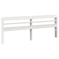 Miniatyrbilde 7 av 11: vidaXL Sengeramme med hodegavl hvit 200x200 cm heltre furu