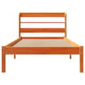 Miniatyrbilde 6 av 11: vidaXL Sengeramme med hodegavl voksbrun 100x200 cm heltre furu