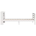 Miniatyrbilde 8 av 11: vidaXL Sengeramme med hodegavl hvit 100x200 cm heltre furu