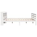 Miniatyrbilde 8 av 11: vidaXL Sengeramme med hodegavl hvit 180x200 cm heltre furu