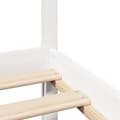 Miniatyrbilde 10 av 11: vidaXL Sengeramme med hodegavl hvit 140x200 cm heltre furu